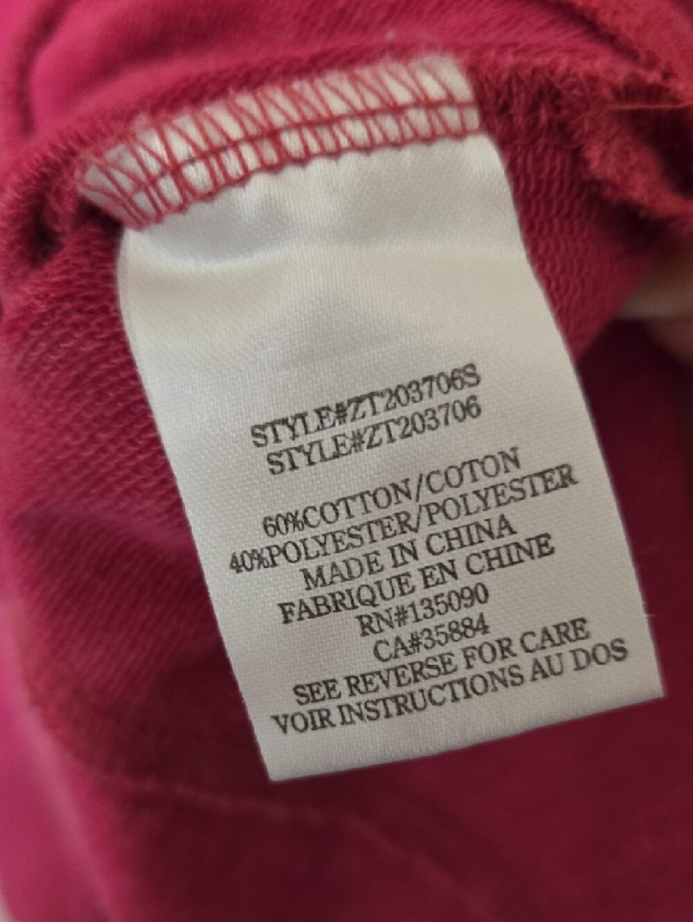 Z Supply Raspberry Crewneck Sweatshirt - Picture 3 of 3